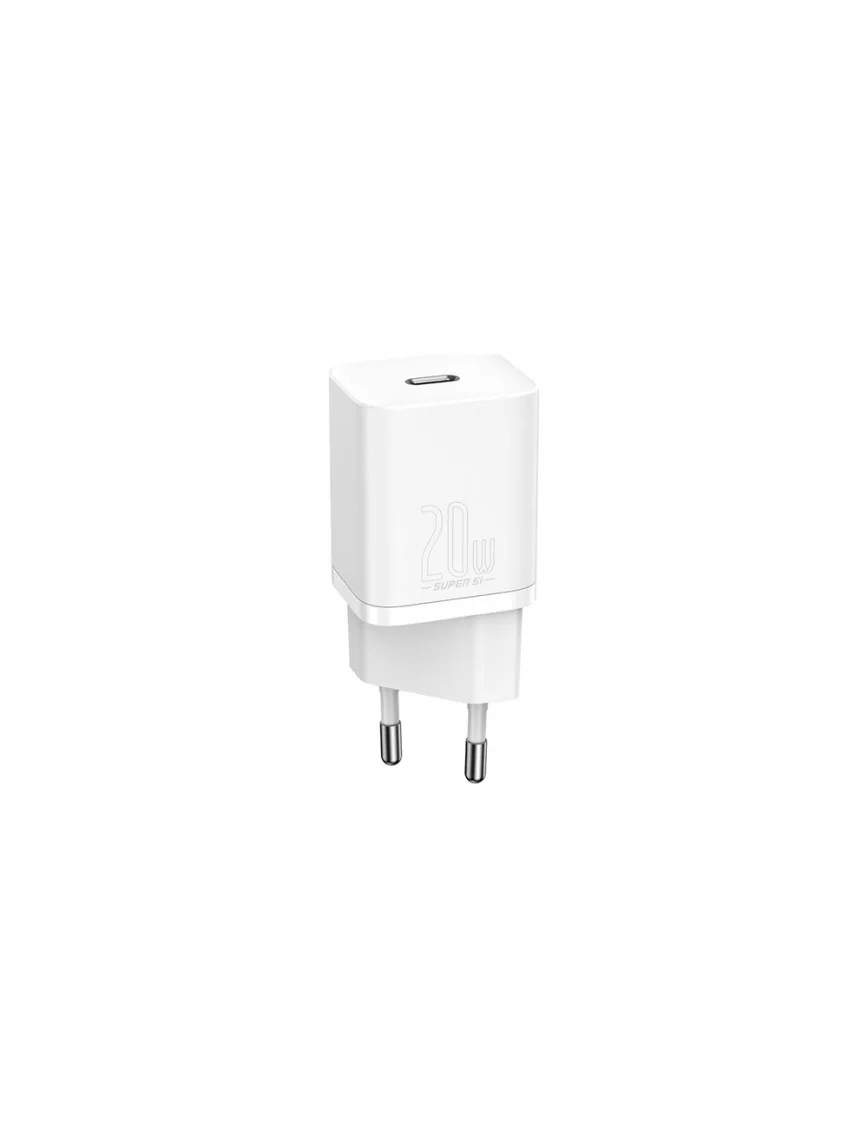 Baseus Super Si 1c 20W Hızlı Şarj Adaptörü + Type-C To Lightning iPhone Uyumlu 1m Şarj Kablosu TZCCSUP-B02